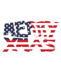 american flag xmas text