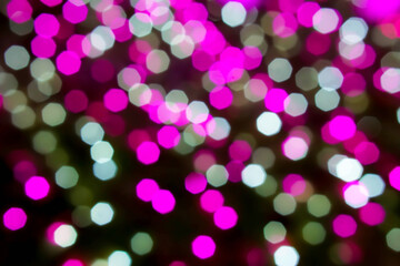 Blurred and bokeh of purple lightings pattern background.