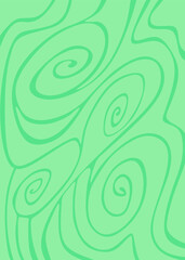 Abstract background with cute wavy and curly line pattern