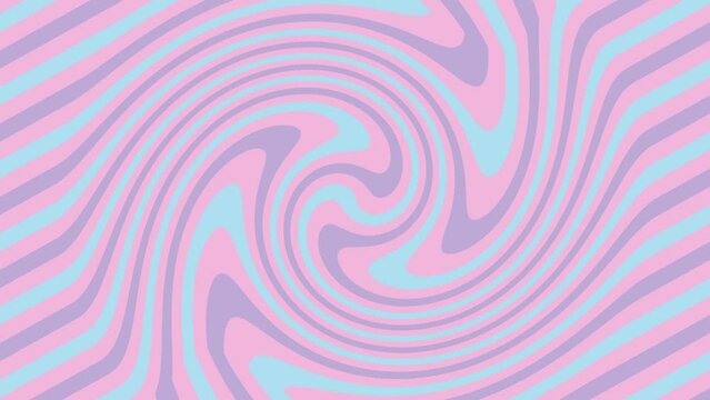 ピンク・紫色の斜線ストライプが渦状に変化する背景素材