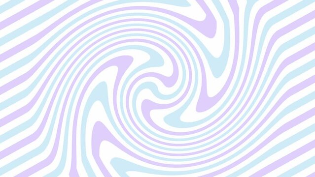 紫・水色の斜線ストライプが渦状に変化する背景素材