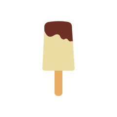 illustration of a stick ice cream vector isolated on a white background. illustration of ice cream. Perfect for coloring book, textiles, icon, web, painting, children's books, t-shirt print.