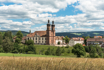 Baroque church and former Benedictine Abbey of St. Peter in the Black Forest, Baden-Wuerttemberg,...