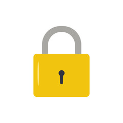 Safe secure lock icon - lock icon vector isolate don white background. 