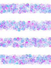 Fototapeta na wymiar Blue paillettes confetti placer vector composition. Bright sparkling bead particles holiday decoration flatlay. New Year confetti scatter lustering texture.