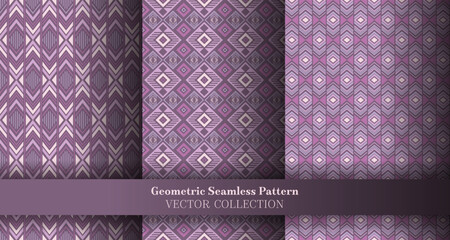 Beautiful geometry chevron seamless ornament bundle. Tribal motif ethnic patterns. Chevron ikat geometric vector repeating motif collection. Cover background prints.