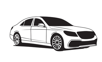 car silhouette illustration 