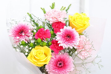 	可愛らしい花束のプレゼント