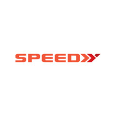 Speedy logo deisn red color 