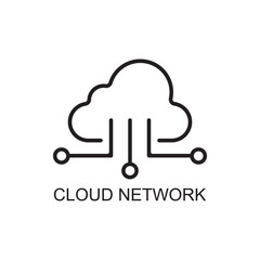 cloud network icon , technology icon