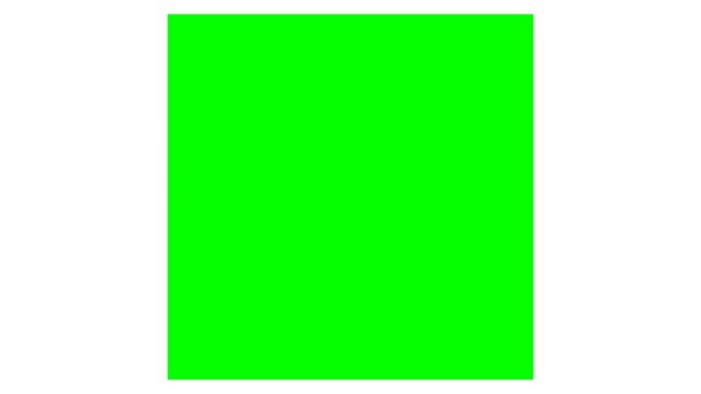 square shape for simple transition movement animation. designed with a green screen background for ease of use in the editing process