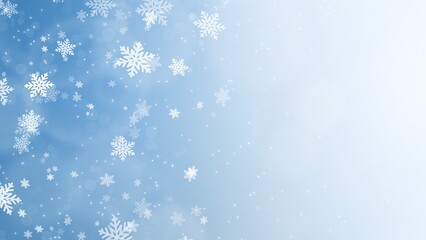 Naklejka na ściany i meble Beautiful Abstract Christmas background snowflake and light bokeh in Christmas Holiday , illustration 