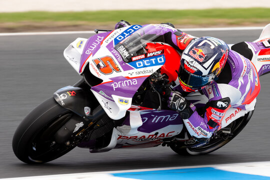 Johann Zarco of France on the Pramac Racing Ducati during MotoGP qualifying at The 2022 Australian MotoGP.