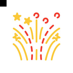 firework icon vector