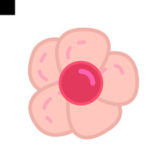 flower icon vector