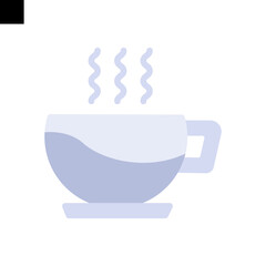 hot coffee icon vector