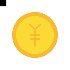 Obraz premium yuan icon vector