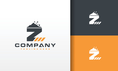 initial Z rocks construction logo