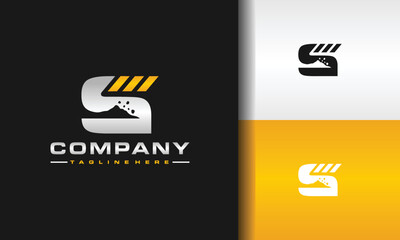 initial S rocks construction logo