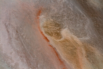 Kati Thanda Lake Eyre, South Australia, Australia. Aerial photography showing textures and patterns formed during the wet season.	