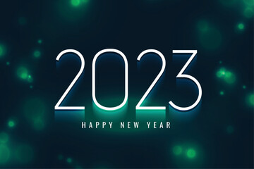 happy new year 2023 holiday shiny background vector illustration