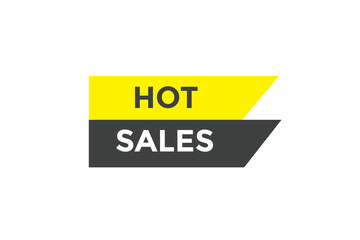 Hot sales button. web banner template Vector Illustration
