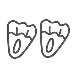 Travel Set outline Swimmer feet