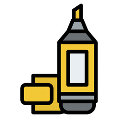 marker highlighter pen color icon