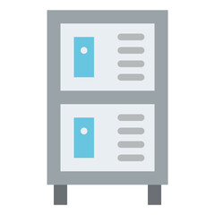 locker office storage keeping icon