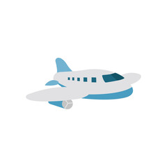 Transportation airplane vector isolated on white background. in flat design. 