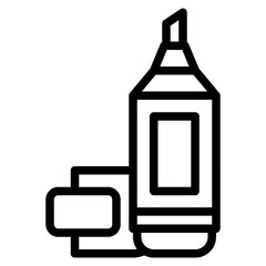 marker highlighter pen color icon