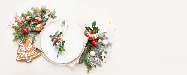 Christmas table setting