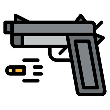 recommend clip art: gun shot bullet hobby icon