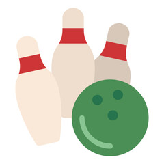 bowling skittles sport hobby icon