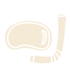 Travel Set flat diving mask