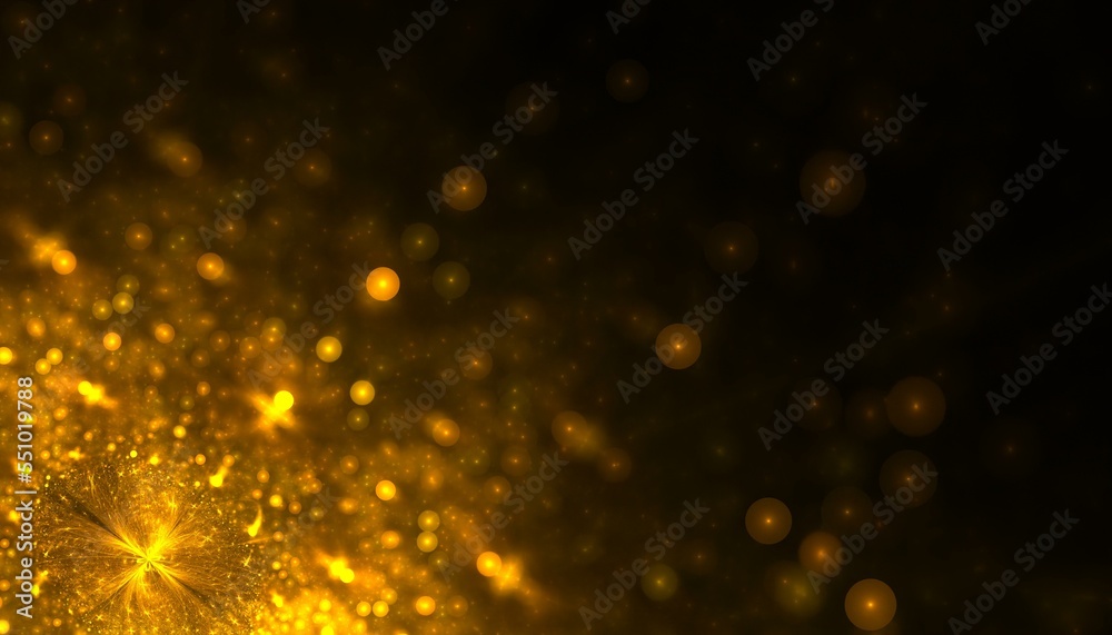 Canvas Prints golden glitter particle dust sparkling background
