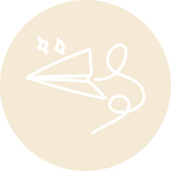 Travel Set flat paper airplane