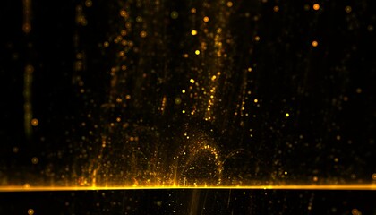 golden particle shimmering glitter style background