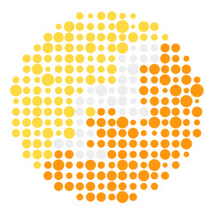 Bhutan Silhouette Pixelated pattern map illustration