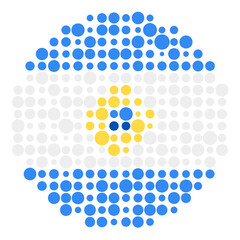 Nicaragua Silhouette Pixelated pattern map illustration