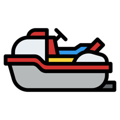 jet ski vehicle transport transportation icon