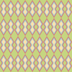 Fototapeta premium Seamless pattern geometry graphic for textile wrapping cover floor fabric textured wallpaper background. Elegant luxury ornate classic motif stripes geometric pastel repeat symmetry seamless patterns.