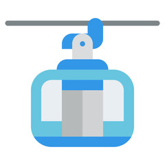 cable car vehicle transport transportation icon
