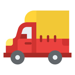 delivery truck vehicle transport transportation icon