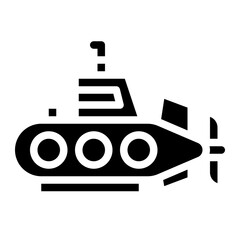 submarine vehicle transport transportation icon