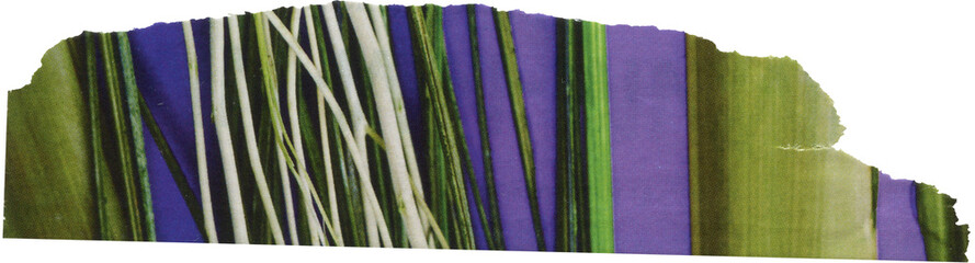 purple green textured scrap of journal paper	
