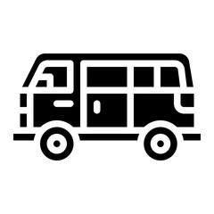 van vehicle transport transportation icon