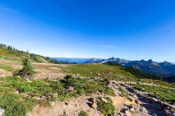 amazing landscapes opens from the top of the rainier