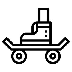 skateboard vehicle transport transportation icon
