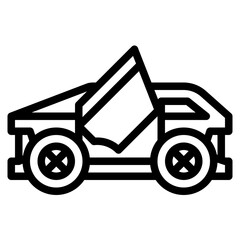 Fototapeta na wymiar sport car vehicle transport transportation icon